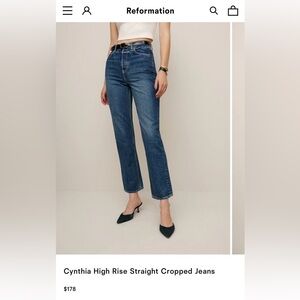 reformation cynthia jeans